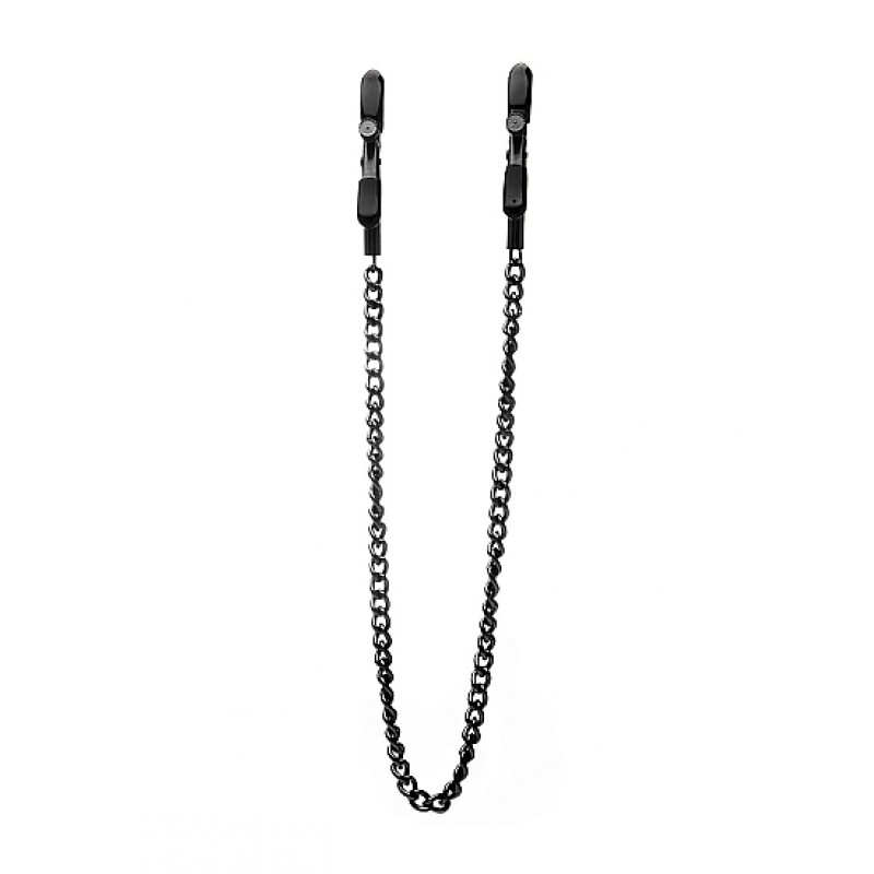 PINZAS DE PEZONES CON CADENA NEGRA