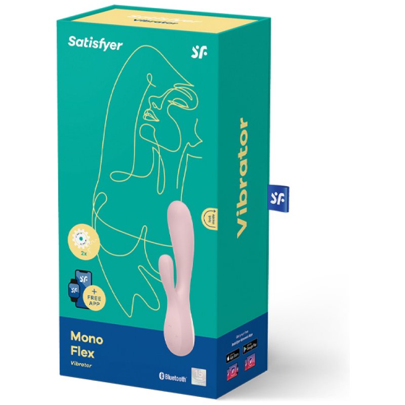 SATISFYER VIBRADOR MONO FLEX APP MALVA - Imagen 2