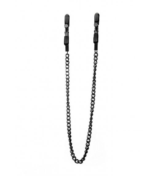 PINZAS DE PEZONES CON CADENA NEGRA