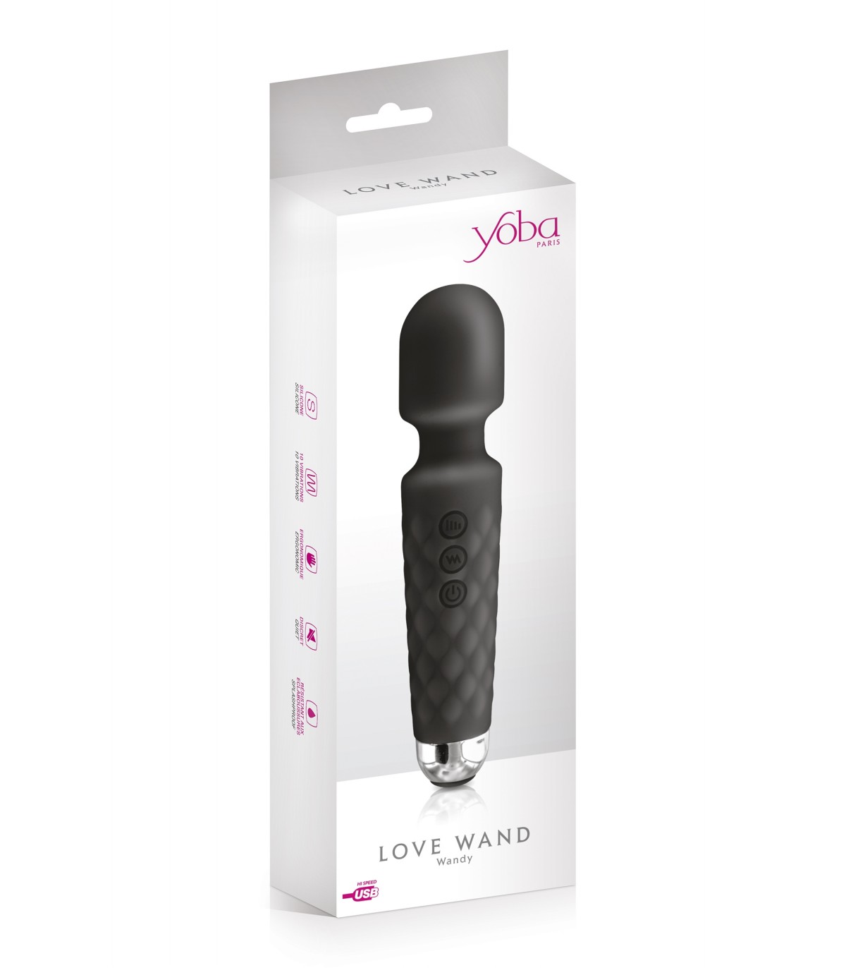 VIBRADOR LOVE WAND NEGRO - Imagen 2