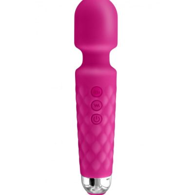 VIBRADOR LOVE WAND SILICONA RECARGABLE ROSA